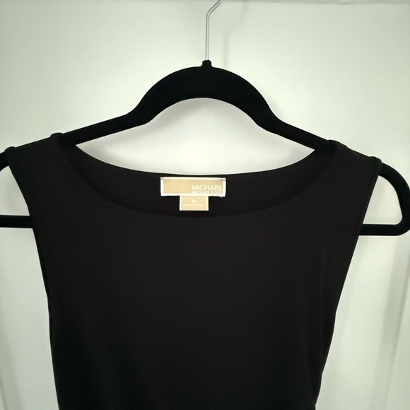 Michael Kors - Asymmetrical Size Zip Black Dress - Size 8 - Picture 4 of 5